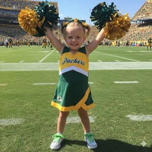 NFL TEAM APPAREL Kids - 2 Piece Cheerleader Set - Packers - 18M - NWT